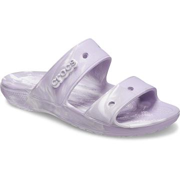 Crocs Classic Marbled Women's Sandals Purple | Australia 0551TCEV